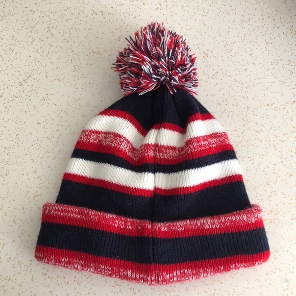 Patriots Winter Pom Hat - Picture 2 of 2